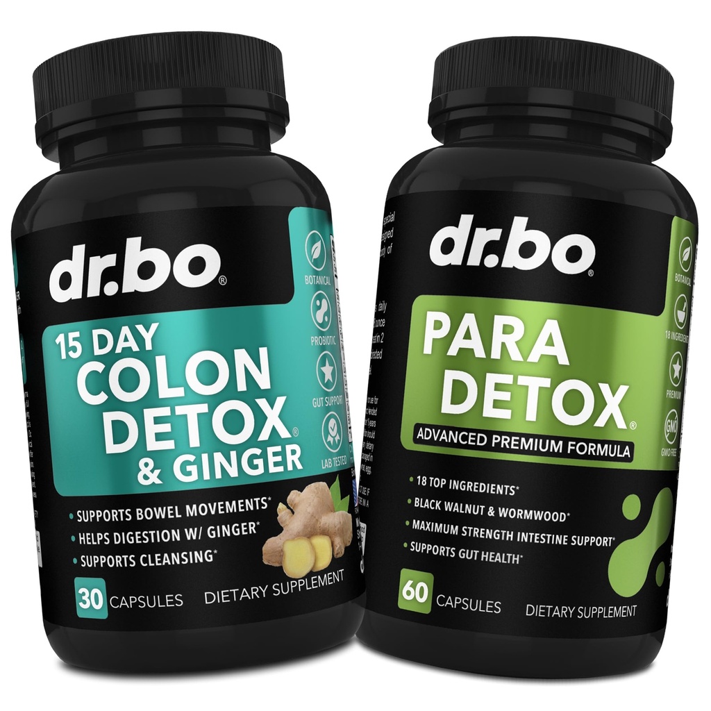 Colon Cleanser Detox & Integratore Intestinale - 15 Day Colon Cleanse Pills with Ginger, Wormwood, Black Walnut, Cloves Complex - Bowel Movement Supplements for Stomach Bloating Gut Loss Support