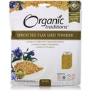Sprouted Flax Golden Organic Traditions 8 oz Bag