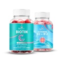 BeLive Biotine et Multivitamine D3 & B12 pour la croissance des cheveux, la peau et les ongles sains, la force osseuse et musculaire accrue, la santé cardiaque et l'énergie