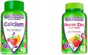 Vitafusion Calcium Gummy Vitamines pour le soutien des os, 100 Count & Power Zinc Gummy Vitamines pour le soutien immunitaire, 90 Count