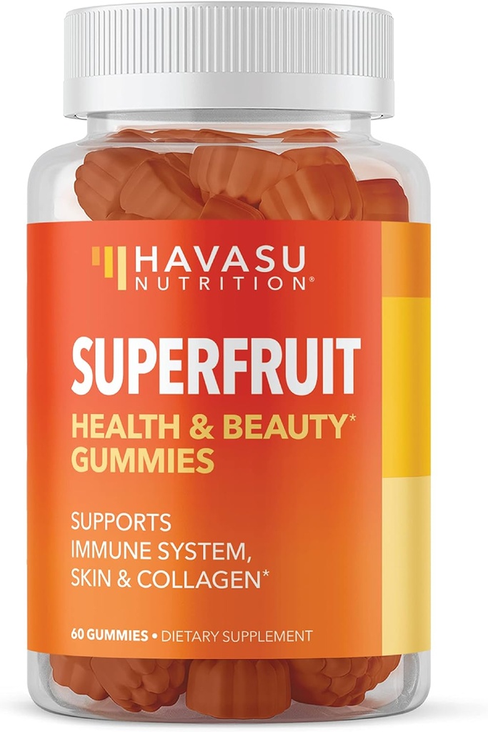 Vitamines de beauté surfruit vegan avec collagène améliorant les ingrédients pour la peau des cheveux et la croissance des ongles - Gommies végétales parfaites Alternative pour les pilules de collagène