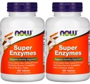 NOW Foods Super Enzymes, 180 compresse (180 Tabs X 2)
