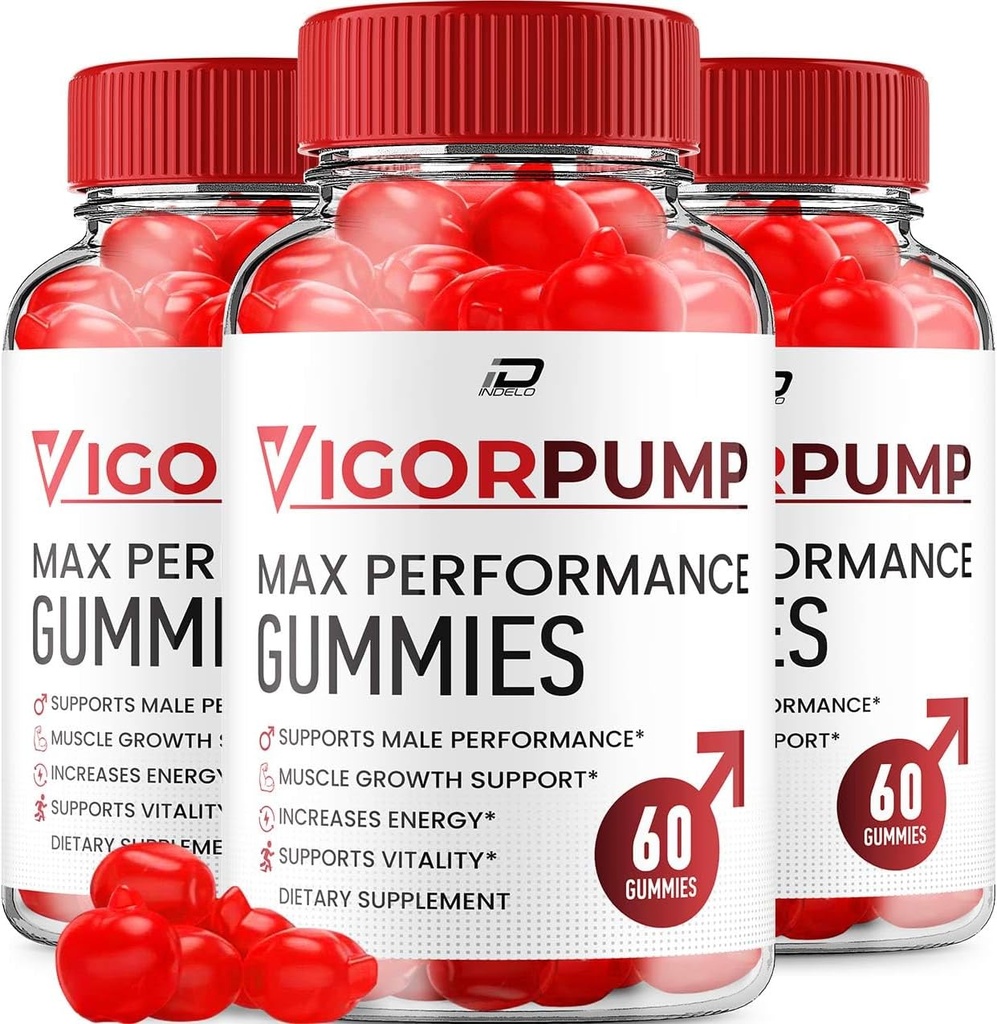 Vigor Pump Gummies für Herren – VigorPumpe Male Gummis All-Natural Supplement, Pump Vigor Gummies Bewertungen (3 Pack - 180 Gummies)
