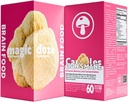 Magic DozeTM Lion’s Mane Mushroom Capsules – 100% Fruchtkörper für Fokus, Gedächtnis & Gehirn Gesundheit – 500mg pro Kapsel, 60 Vegan Capsules