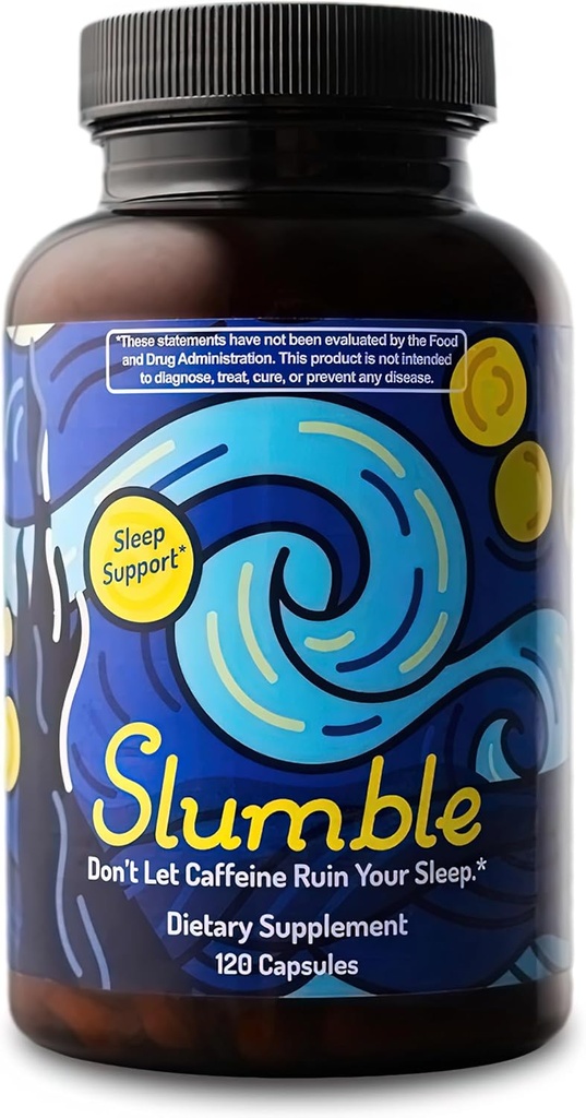Supporto per il sonno – aiuta a rimuovere la caffeina prima di letto con Sulforaphane, Evodia Fruit, Melatonina (4mg), Magnesio, L-Tryptophan & B6 – Non-Habit formando aiuti naturali per il sonno – 120 capsule, 60-Day Supply
