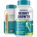 Massimizzatore di crescita dell'altezza - Made in USA - Pillole naturali di crescita Booster & Bone - Integratore di crescita più alto per adulti, adolescenti e bambini - Vitamine per ragazzi e ragazze per ottenere più alto