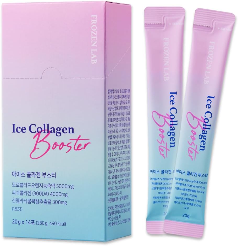 Liquid Multi Collagen Booster, 14 Sticks Korean Beauty - 300 DA Anti-Aging & Inner Beauty, Collagen 4000mg Elastine 100mg & Hyaluronic acid 120g - Basso supplemento di stick di collagene molecolare (Single)