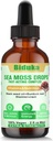Irish Sea Moss Tropfen Black Seeds Öl, Blasdderwrack, Burdock Root, Vitamin C und Zink, Multimineral Drops Seamoss Supplement für Immun, Gelenk, Verdauung, Aging Support