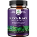 Kava Kava Root Extract Supplement 1000mg - Fast Acting Herbal Support mit Kavalactonen für Balanced Mood - Relax Calming Capsules for Stress Relief & Better Sleep - 30 Portionen