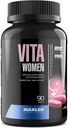 Maxler VitaWomen Premium Multivitamina per le donne - Integratori per le donne - Capelli e Vitamine A B C D E K, Omega-3, Biotina, Antiossidanti, Enzimi - 90 compresse