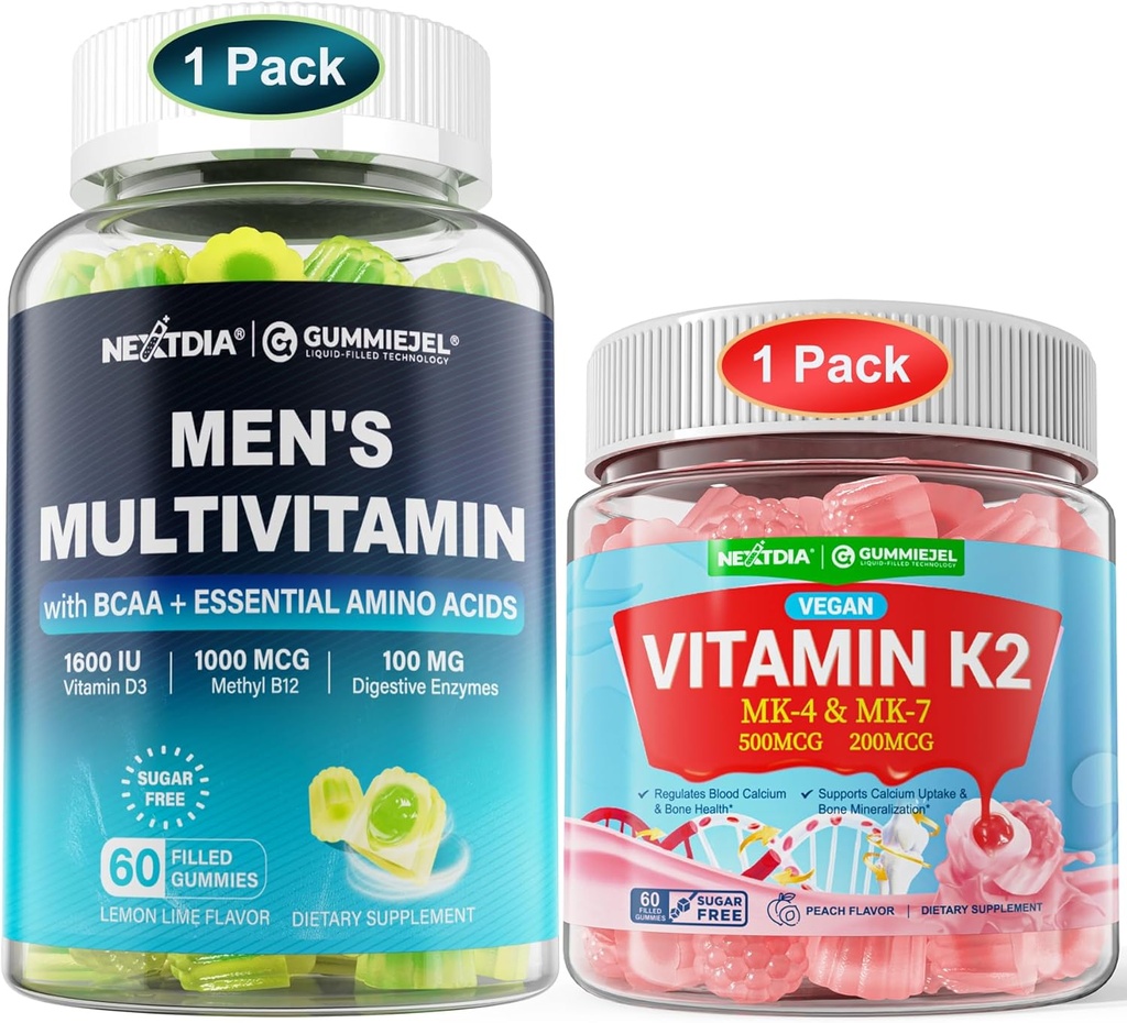 Bundle: Multivitamina metilata per gli uomini Gummies & Vitamin K2 Gummies