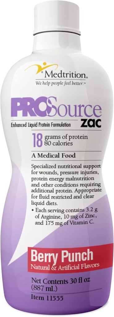 Medtrition ProSource Zac Berry Energy Punch (Pacchetto di 4 bottiglie)