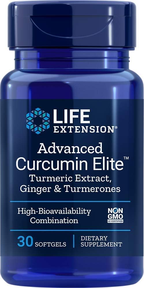 Life Extension Advanced Bio-Curcumin mit Ginger & Turmerones, 30 Softgels