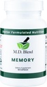 Memoria - Natural Blend - Expert Formulated Supplement per il benessere cognitivo, la memoria e la funzione neurale - Premium L-Tyrosine, Phosphatidylserine, Bacopa Monnieri - 30 Capsule 2 Pack