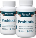 Modèle Wellness Probiotic Supplement - 51 Million CFU - Soutient l'équilibre digestif et le bien-être des intestins - Source consciente, non-OGM - 60 Capsules Vegan