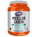 NOW Alimenti Nutrizione sportiva, Caseina Micellare 19 g, rilascio lento, polvere non aromatizzata, 1.8-Pound