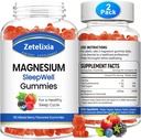 Magnesio Glycinate Gummies, Alto assorbimento Magnesio Supplemento per adulti Bambini, Rilassamento, Cervello, Muscolo e Bone Supporto, Melatonina Free, Sugar Free, Misto Berry Flavor, 120 Ct