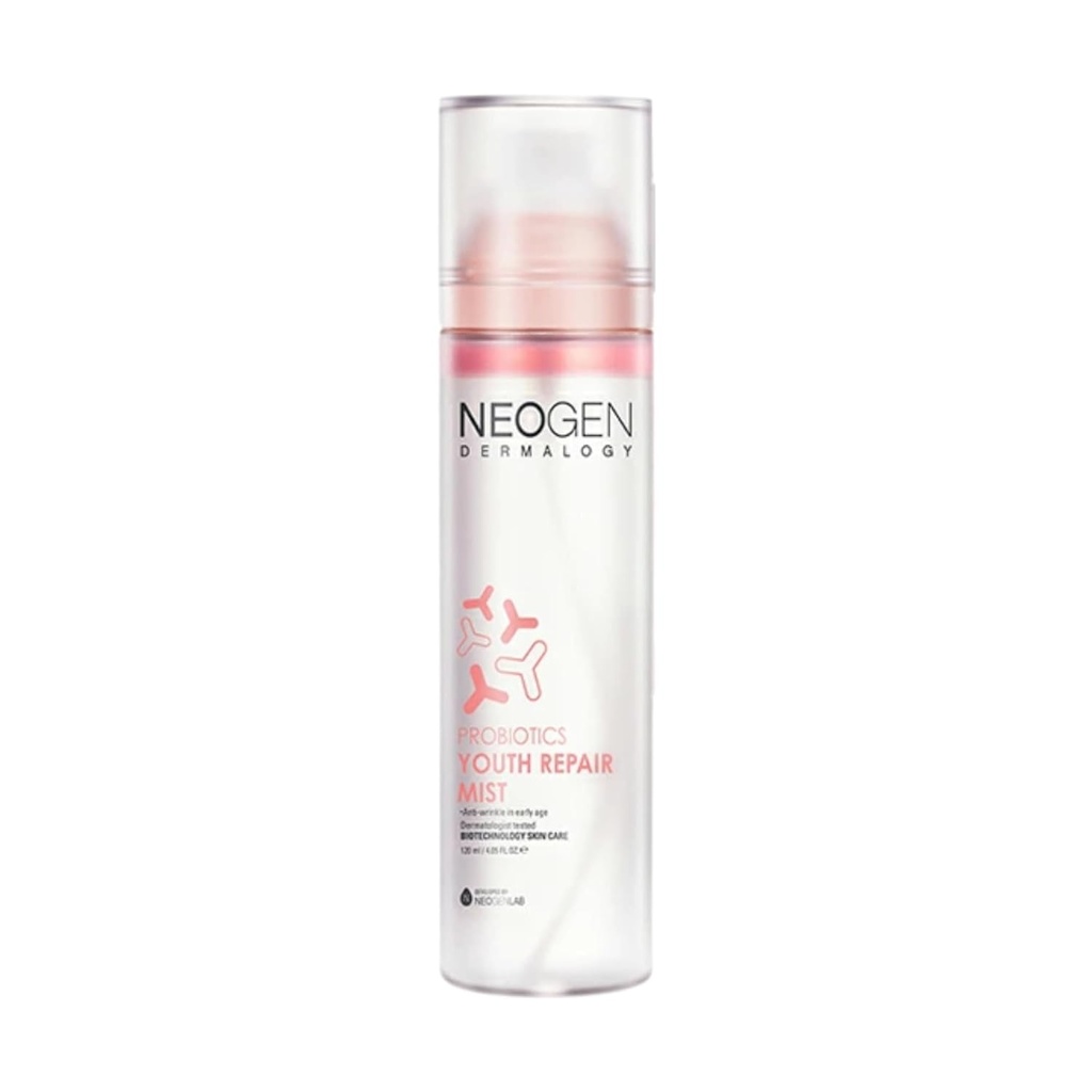 [K-Beauty] Neogen Dermalogy Probiotics Youth Repair Mist | Gentle Hydrating Face Mist w/Superprobiotics Collagen, Niacinamide & Ceramide 4.05 fl oz