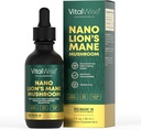Teinture de champignons de la Mane de Nano Lion - Absorption rapide et maximale Cerveau et immunosoutien Extrait liquide organique pour mémoire naturelle, focus et clarté