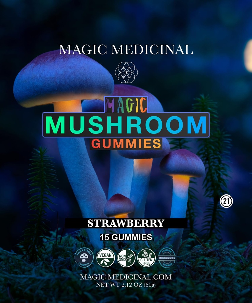 Magische medizinische Pilze Gummis