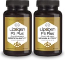 PS Plus Senior Supplements for Memory & Focus. Phosphatidylserine Support Brain Function 2-Months Supply. (120 Softgels)
