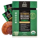 Ultimate Reishi Mushroom Formula – 30 Serve –100% Pure, Premium e Organic Reishi Extract and Spores Powder - Ganoderma Lucidum, Lingzhi - Polvere ad alta potenza (30 Grammi)