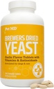 Pet MD Knoblauch & Brauerhefe für Hunde & Katzen - Knoblauch und Hefe Plus Antioxidantien - Brauerhefe Tabletten für Hunde & Katzen - Vitamin B 1 & Vitamin C - 500 ct