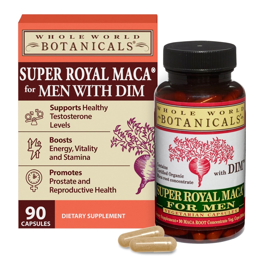 Ganze Welt BOTANICALs Super Royal Maca Männer, 90 CT
