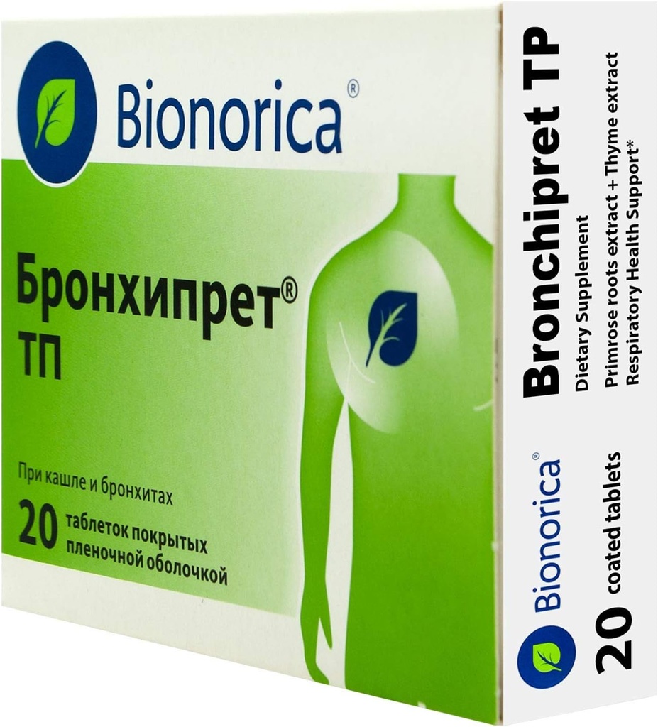 Bronchipret TP (con estratti di Primrose e Thyme) per il supporto sanitario respiratorio - 20 compresse