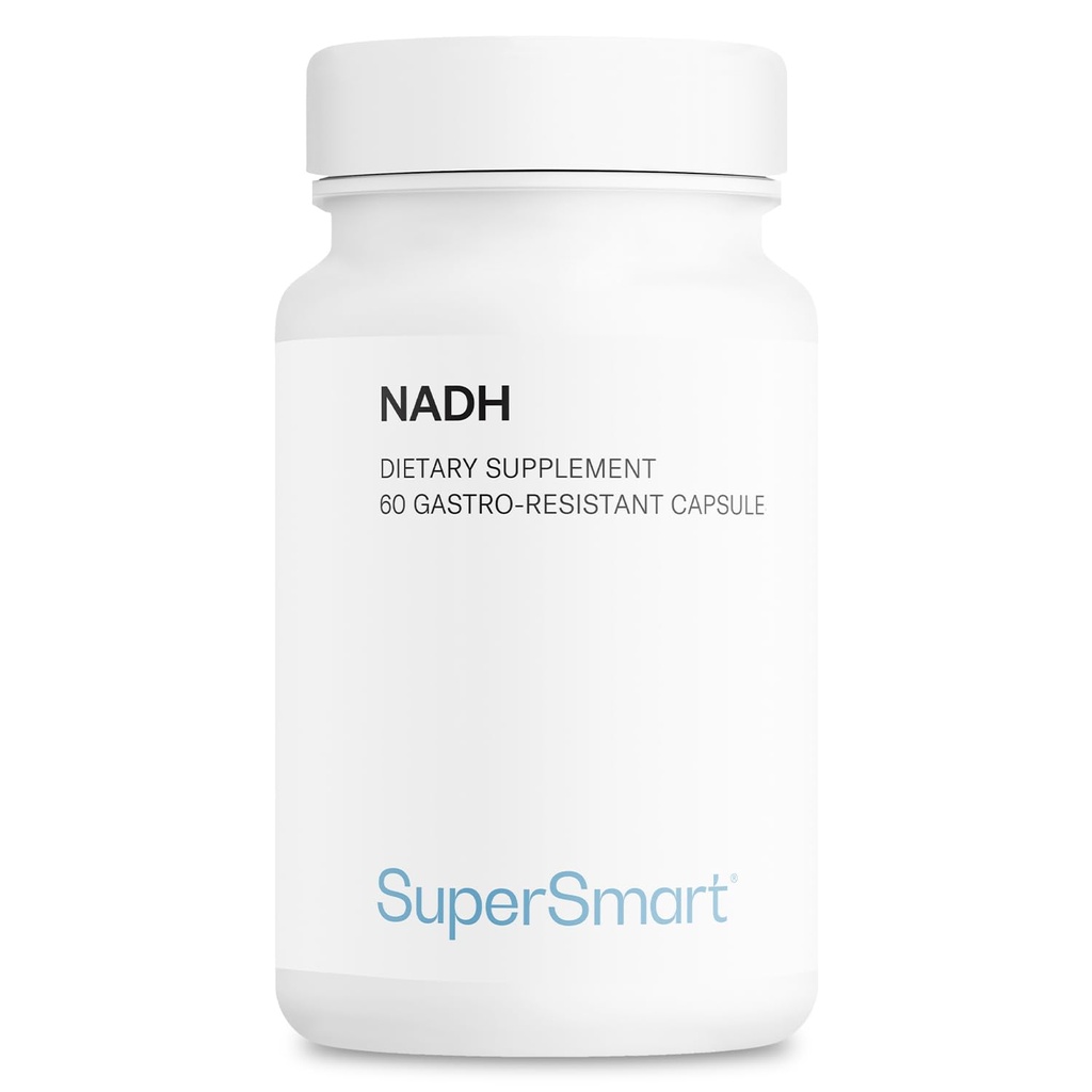 Supersmart - NADH 5mg par jour (dinucléotide d'adénine de Nicotinamide réduit) - Supplément NADH - Piles d'énergie