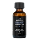Live Bearded Beard Oil, 1 fl oz - Premium All-Natural Jojoba - Made in the USA - Haar- und Hautpflege für Männer mit trockenen, Flaky Patches | Executive Scent - Cedar, Vanilla