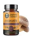 Mushroom Wellness Everyday 10: Organic 10-in-1 Mushroom Capsules with Lion's Mane, Shiitake, Reishi, Turkey Tail & More, Mushroom Powder Supplement, Immune & Nervous System Support, 90 Vegan Capsules*