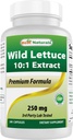Best Naturals Wild Lettuce 10:1 Extrakt 250 mg - 240 Kapseln