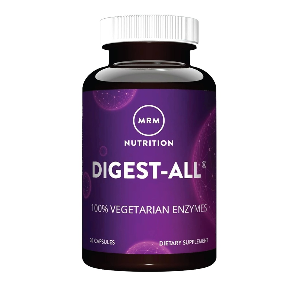 MRM Nutrition Digest-All ® | Enzimi digestivi | Miglioramento della digestione e dell'assorbimento | Lattasi + Amylase + Lipase | Maggio aiuto con gonfiore e gas | 100% Vegetariano | Gluten-Free | 15 porzioni