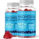 Gummie del sonno con Magnesio Glycinate, Melatonina, Ashwagandha e Lavanda – Supporto per il sonno ad alta resistenza Gummies, Magnesio e Melatonin Supplemento, 120 Conte, 2 Mesi di Alimentazione