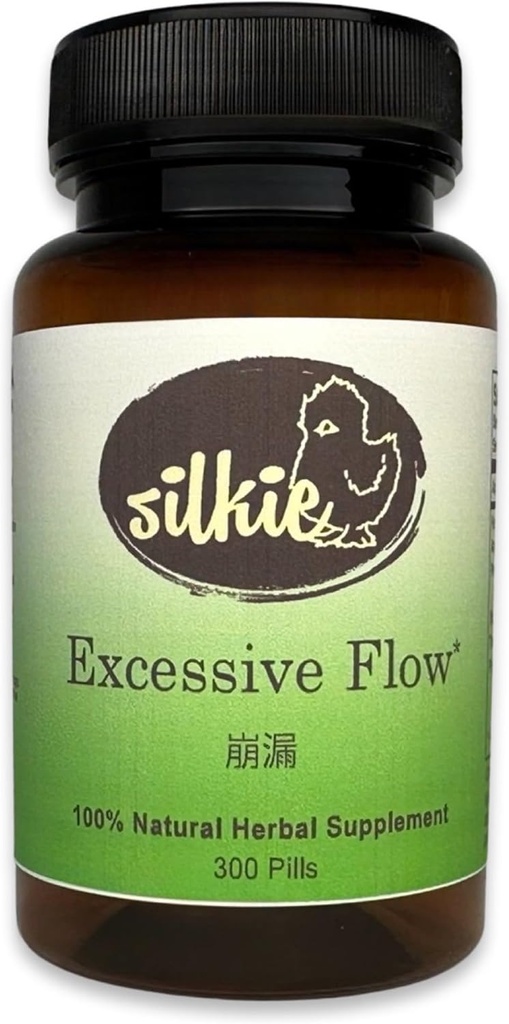 Silkie Excessive Flow Supplement - Supporto bilancia ormonale, Regola il tuo ciclo, Aumenta l'energia + il benessere, 300 Conte