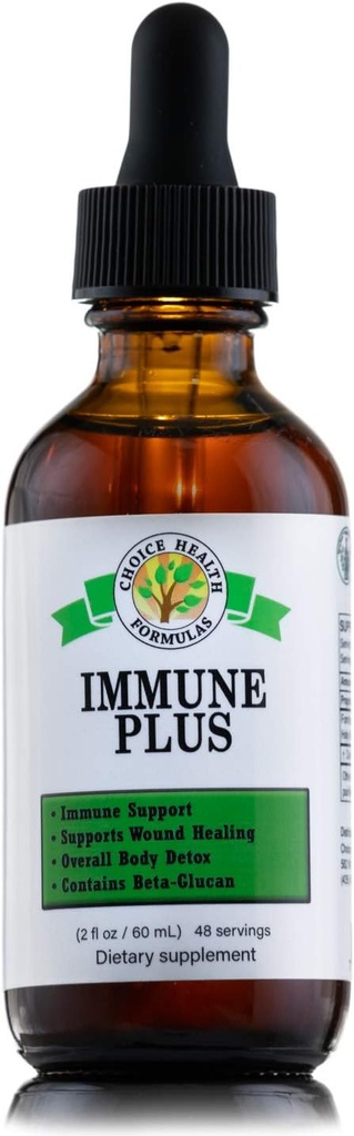 Scelta Salute Immune Plus (2 oz) Body Detox, Immunity Strength, Guarigione e Supporto Immune Booster Integratore Dietetico - Vegan, Non OGM & Gluten Free