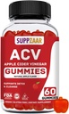 Aceto di sidro di mele vegano Gummies con la madre, 500mg 60 Serve - ACV Gummies per Detox naturale & Cleanse Immune System, Digestione - alternativa alle capsule di sidro di mele