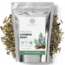 Elanen Naturals Racine de réglisse biologique de 1 lb (16 oz), thé de réglisse biologique certifié par l'USDA, en vrac de réglisse, réglisse, réglisse Raiz de Regaliz Licrice, Glycyrrhiza glabra, coupé et tamisé