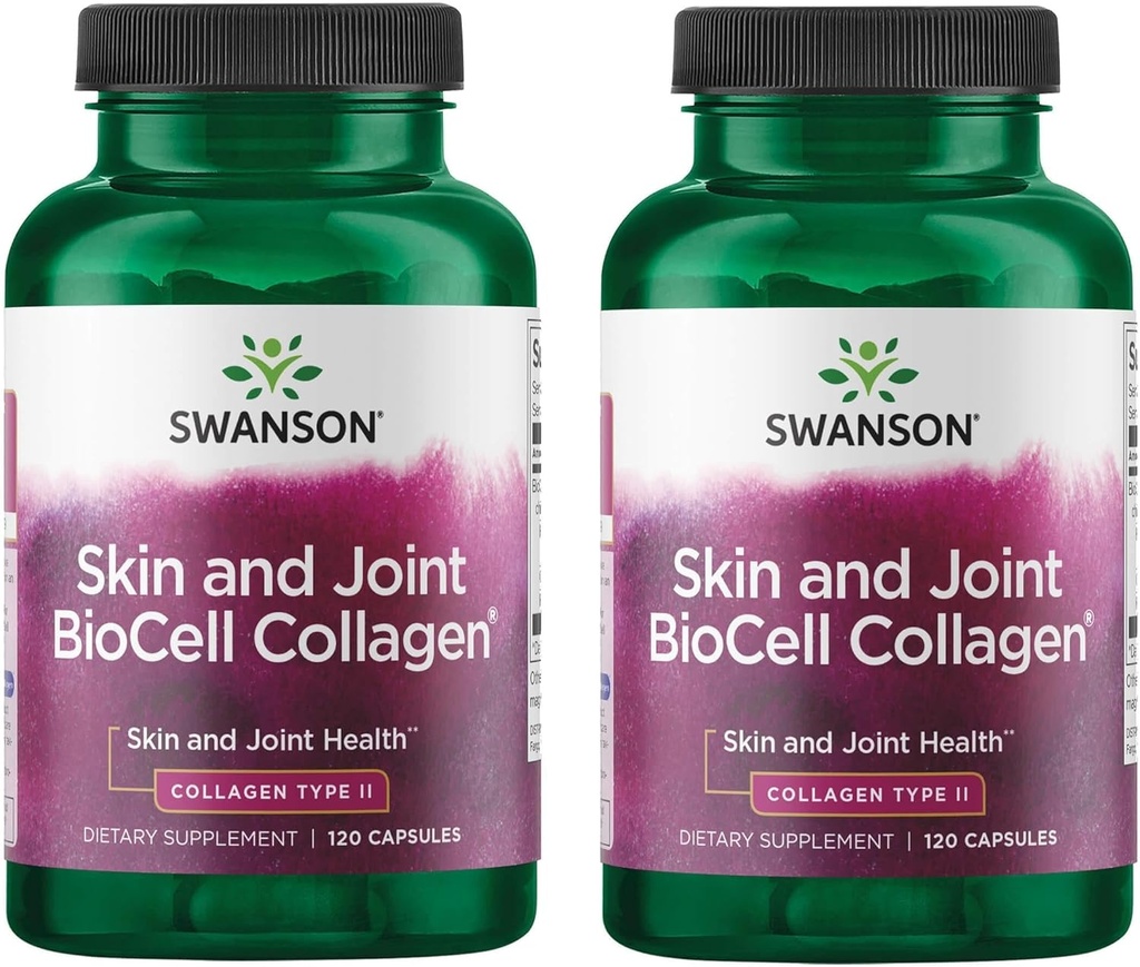 Swanson Chicken Sternum Cartilage - Collagen Typ II 500mg 200 Kapseln (2 Packung)