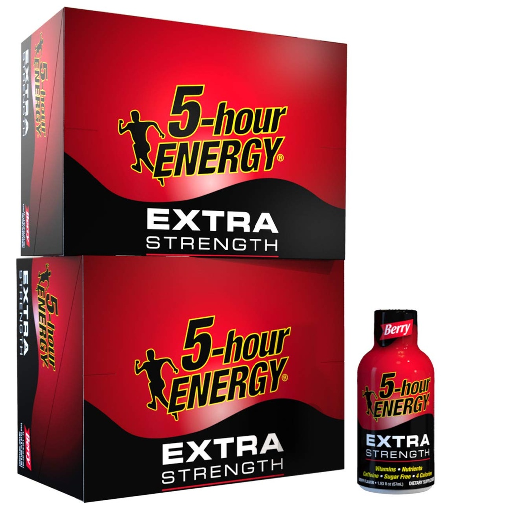 5-Hour Energy Shot, Extra Strength Berry, 1.93 Unze 24 Packung