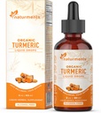 Naturments Kurkuma Flüssigkeit: Certified Organic Turmeric Curcumin mit Ginger & Black Pepper- Joint Support, Immune & Digestive Support, Graceful Aging - 2 Fl Oz