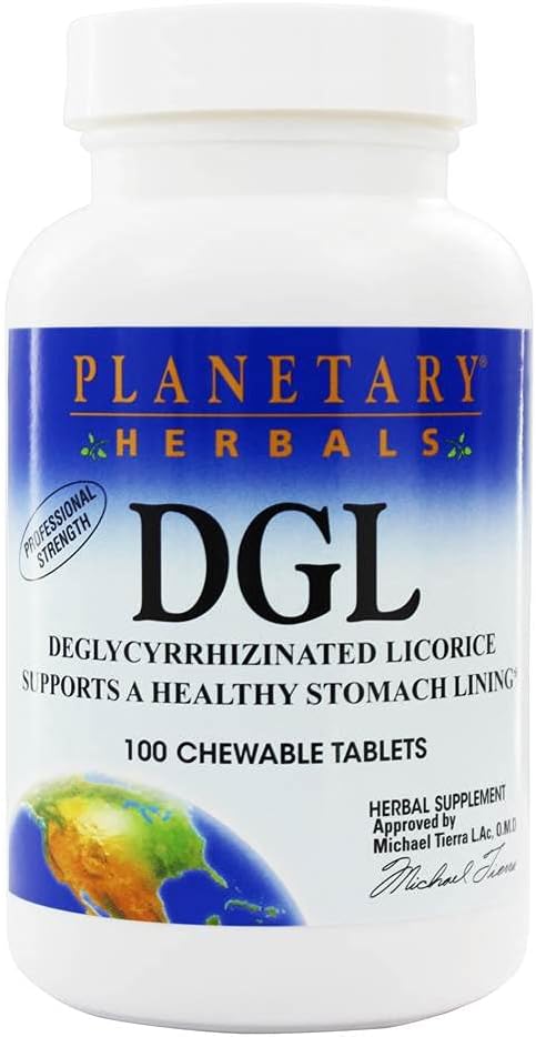 Planetary Herbals DGL Licorice, 100 Tabletten