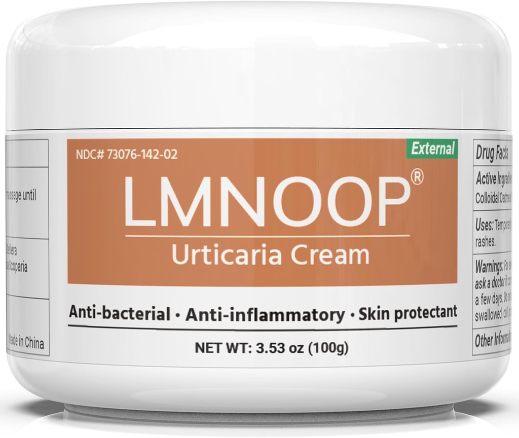Urticaria crème, Hives Relief Formule avancée pour les démangeaisons, rougeur, boutons, rases, œdème et autres symptômes de la peau