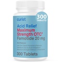 Curist Famotidine 20mg Bulk Pack (300 Count Tablets) Acid Reflux Medicine for Heartburn Relief - OTC Maximum Strength Stomach Acid Riduttore - Anti Acid Relief Tablets for Indigestion Heartburn Relief