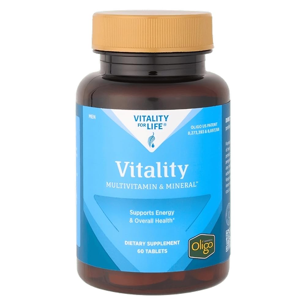 Melaleuca Multivitamin & Mineral Supplement für Männer, angetrieben von Oligo (60 Tabletten) Vitalität Mens MultiVitamin unterstützt Energie & Gesamtgesundheit