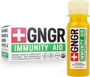 + GNGR Immunity Aid Bio Ginger, Lemon & Honey Shot - Gingembre pressé à froid avec Echinacea, Jus de citron, Miel, Zinc & Vitamine D3, Immune & Digestive Support 2 fl oz (Pack de 12)