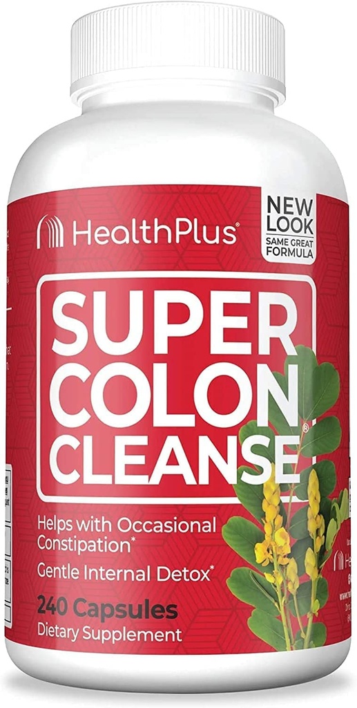 Health Plus Inc., Super Colon Cleanse, 500 mg, 60 Kapseln - 2pc