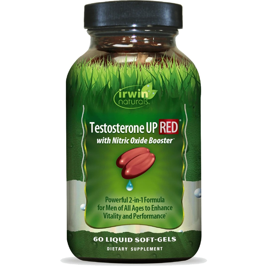 Irwin Naturals Testostérone Haut Rouge 60 gels