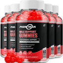Phenoman per gli uomini Gummies – Pheno Man Max Prestazioni, Phenoman Formula avanzata, supplemento naturale ad alta resistenza per la crescita del muscolo & assistenza sanitaria generale e recensioni (5 Pack – 300 Gummies)